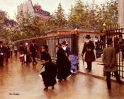 让 贝劳德 : Sortant De La Madeleine, Paris